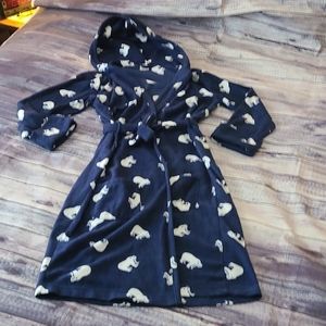 Leverett toddler size 14 polar bear robe.